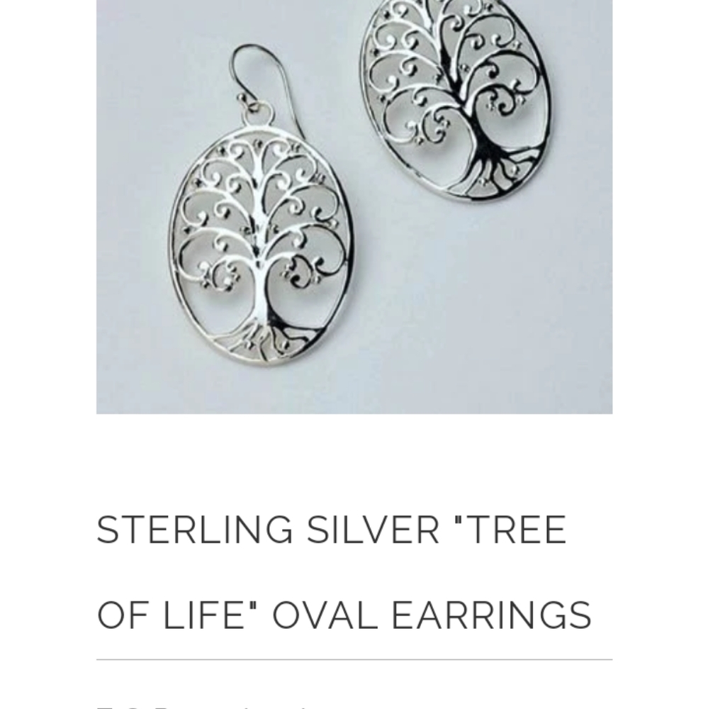 Tree of Life earrings sterling silver
